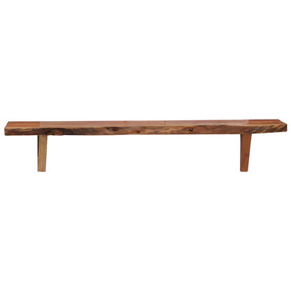 vidaXL Wall Shelf | Set of 2 | Varied wood grain | Solid Acacia Wood | Medium 5