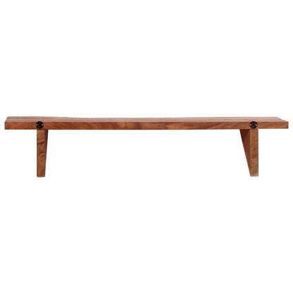 vidaXL Wall Shelf | Set of 2 | Varied wood grain | Solid Acacia Wood | Medium 6