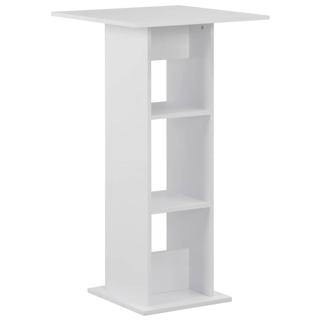 vidaXL Bar Table | White | Engineered Wood | 60x60x110 cm | Bar Table | Square 1