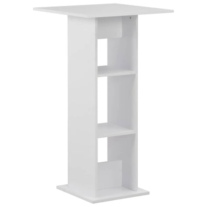 vidaXL Bar Table | White | Engineered Wood | 60x60x110 cm | Bar Table | Square 1