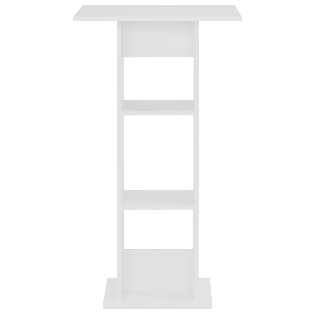vidaXL Bar Table | White | Engineered Wood | 60x60x110 cm | Bar Table | Square 2