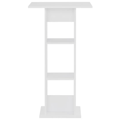 vidaXL Bar Table | White | Engineered Wood | 60x60x110 cm | Bar Table | Square 2