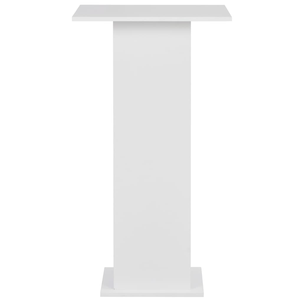 vidaXL Bar Table | White | Engineered Wood | 60x60x110 cm | Bar Table | Square 3