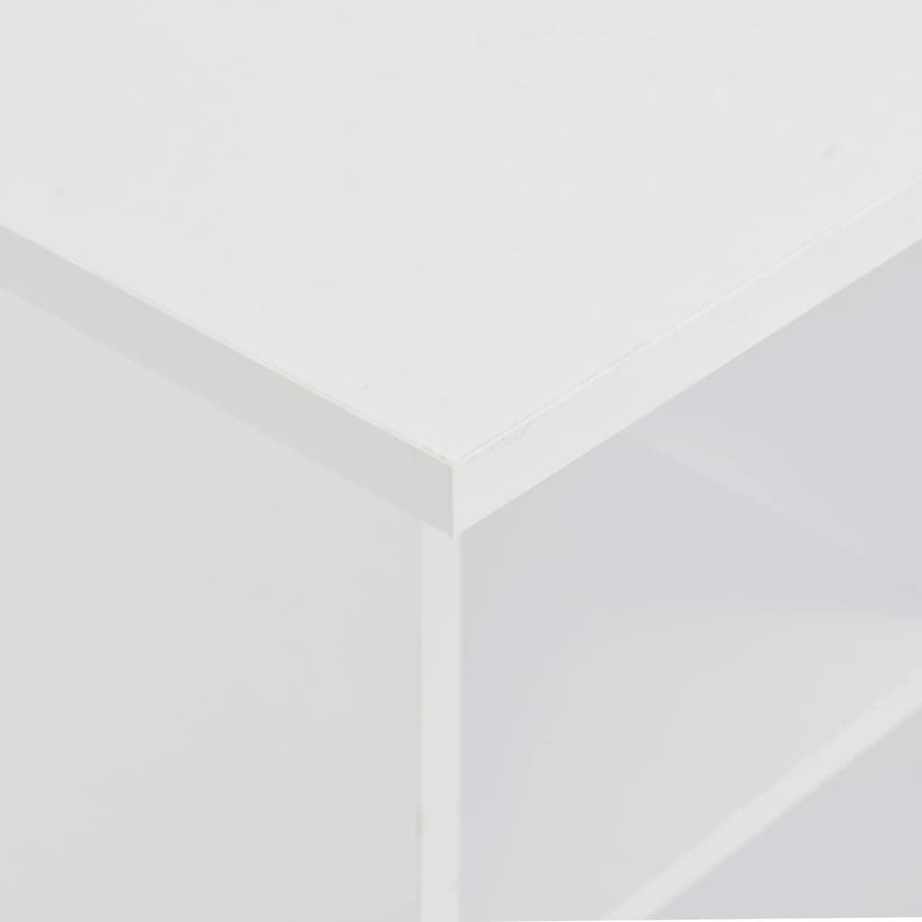 vidaXL Bar Table | White | Engineered Wood | 60x60x110 cm | Bar Table | Square 4