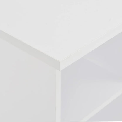 vidaXL Bar Table | White | Engineered Wood | 60x60x110 cm | Bar Table | Square 4