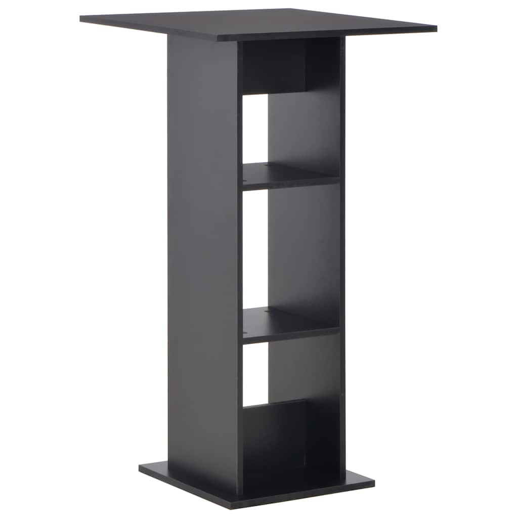 vidaXL Bar Table | Black | Engineered wood | Tall | Sleek | Bar Table | Square 1