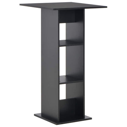 vidaXL Bar Table | Black | Engineered wood | Tall | Sleek | Bar Table | Square 1