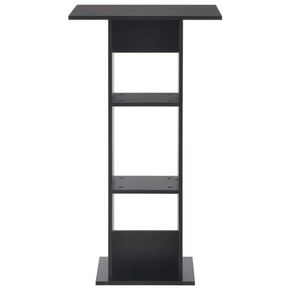 vidaXL Bar Table | Black | Engineered wood | Tall | Sleek | Bar Table | Square 2