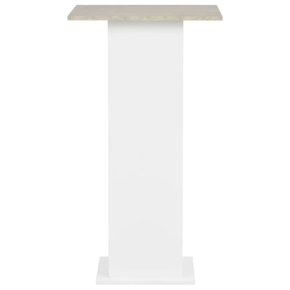 vidaXL Bar Table | White with concrete top | Engineered wood | 60x60x110 cm 3