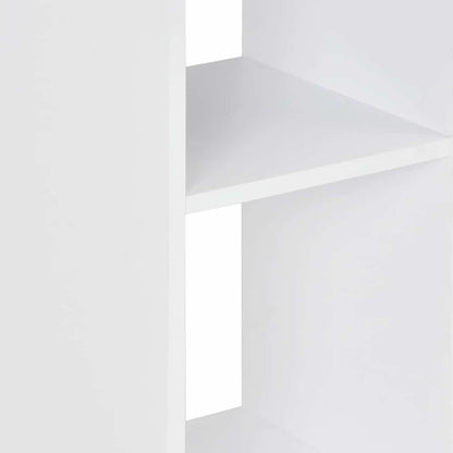 vidaXL Bar Table | White with concrete top | Engineered wood | 60x60x110 cm 5
