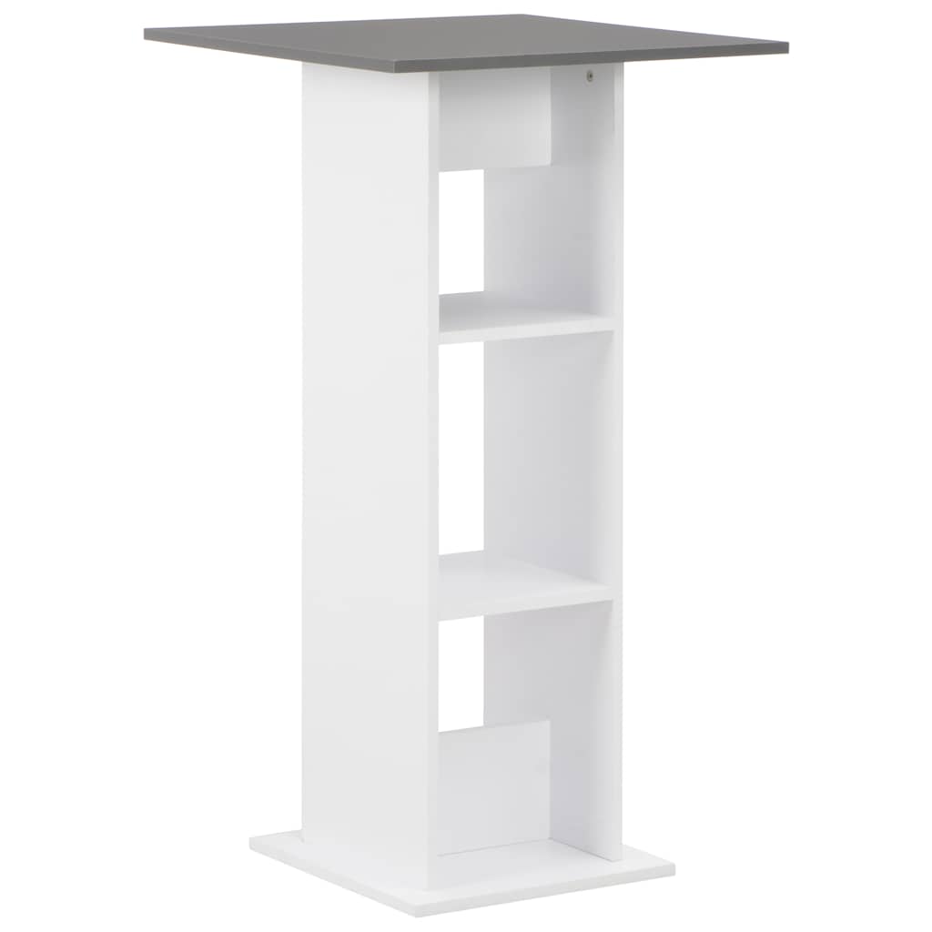 vidaXL Bar Table | White and Anthracite Grey | Engineered wood | Standard 1