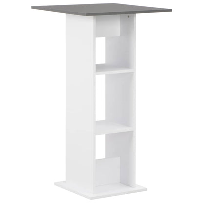 vidaXL Bar Table | White and Anthracite Grey | Engineered wood | Standard 1