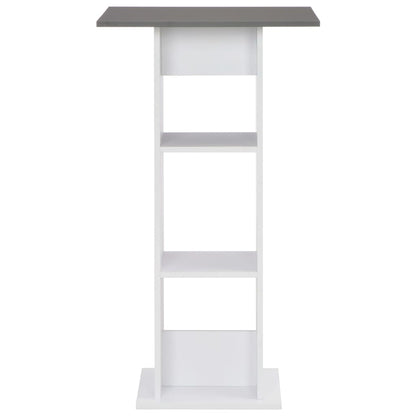 vidaXL Bar Table | White and Anthracite Grey | Engineered wood | Standard 2