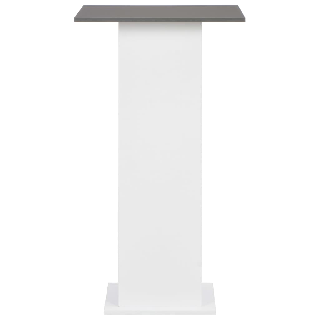 vidaXL Bar Table | White and Anthracite Grey | Engineered wood | Standard 3