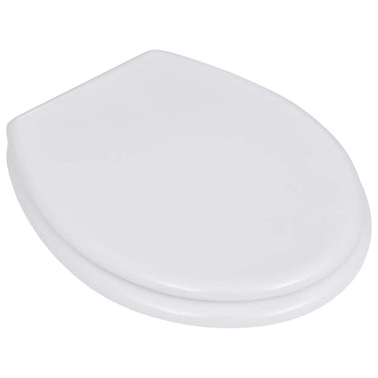 vidaXL Toilet Seats with Lids 2 pcs MDF White 2
