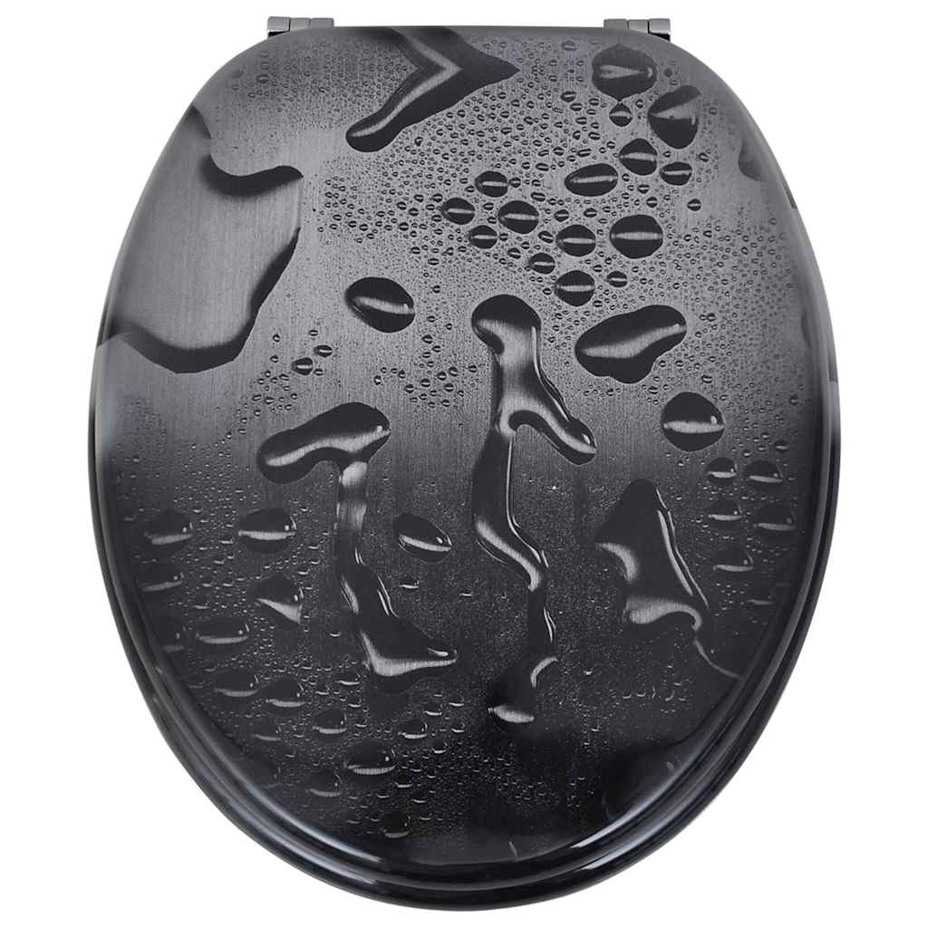 vidaXL Toilet Seats with Lids 2 pcs MDF Water 3