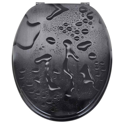 vidaXL Toilet Seats with Lids 2 pcs MDF Water 3