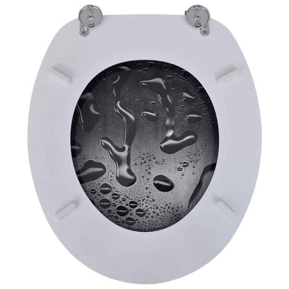 vidaXL Toilet Seats with Lids 2 pcs MDF Water 6