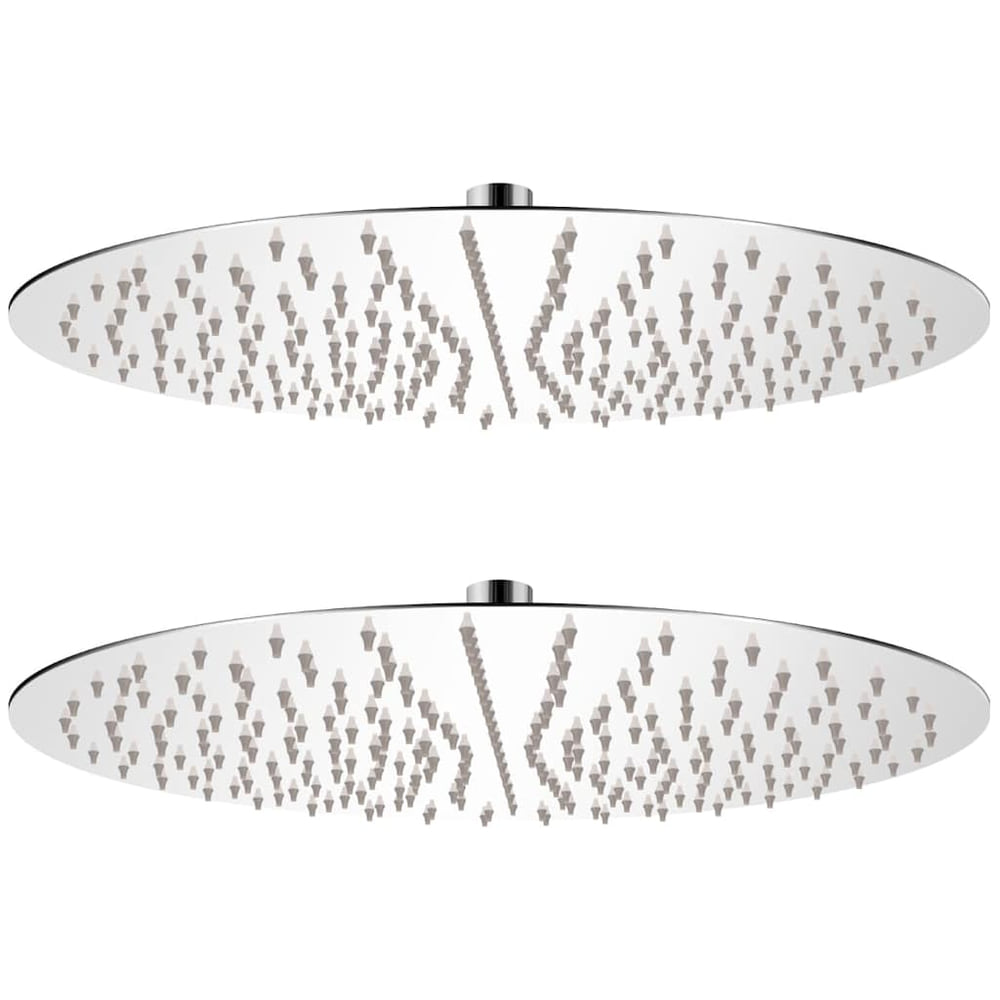 Rain Shower Head Stainless Steel 2 pcs Ø 40 cm