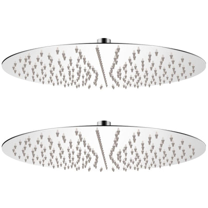 Rain Shower Head Stainless Steel 2 pcs Ø 40 cm