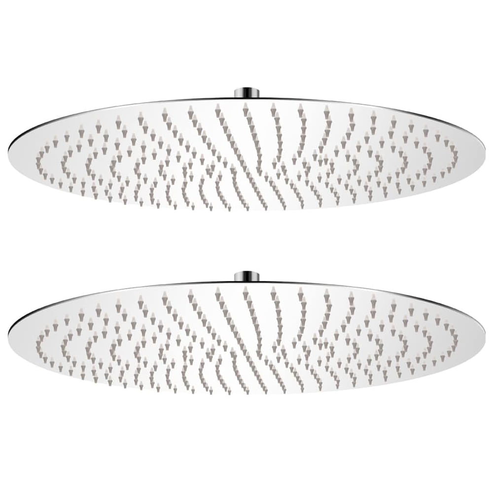 Rain Shower Head Stainless Steel 2 pcs Ø 50 cm