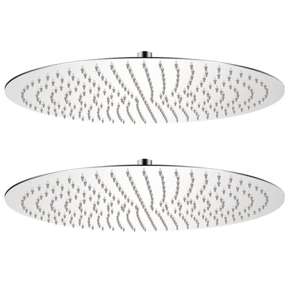 Rain Shower Head Stainless Steel 2 pcs Ø 50 cm