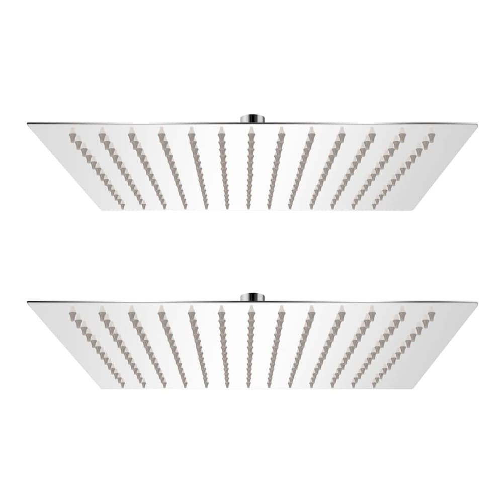 vidaXL Rain Shower Head Stainless Steel 2 pcs