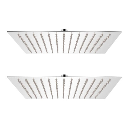 vidaXL Rain Shower Head Stainless Steel 2 pcs
