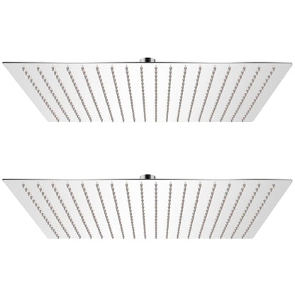 Rain Shower Head Stainless Steel 2 pcs 50 x 50 cm