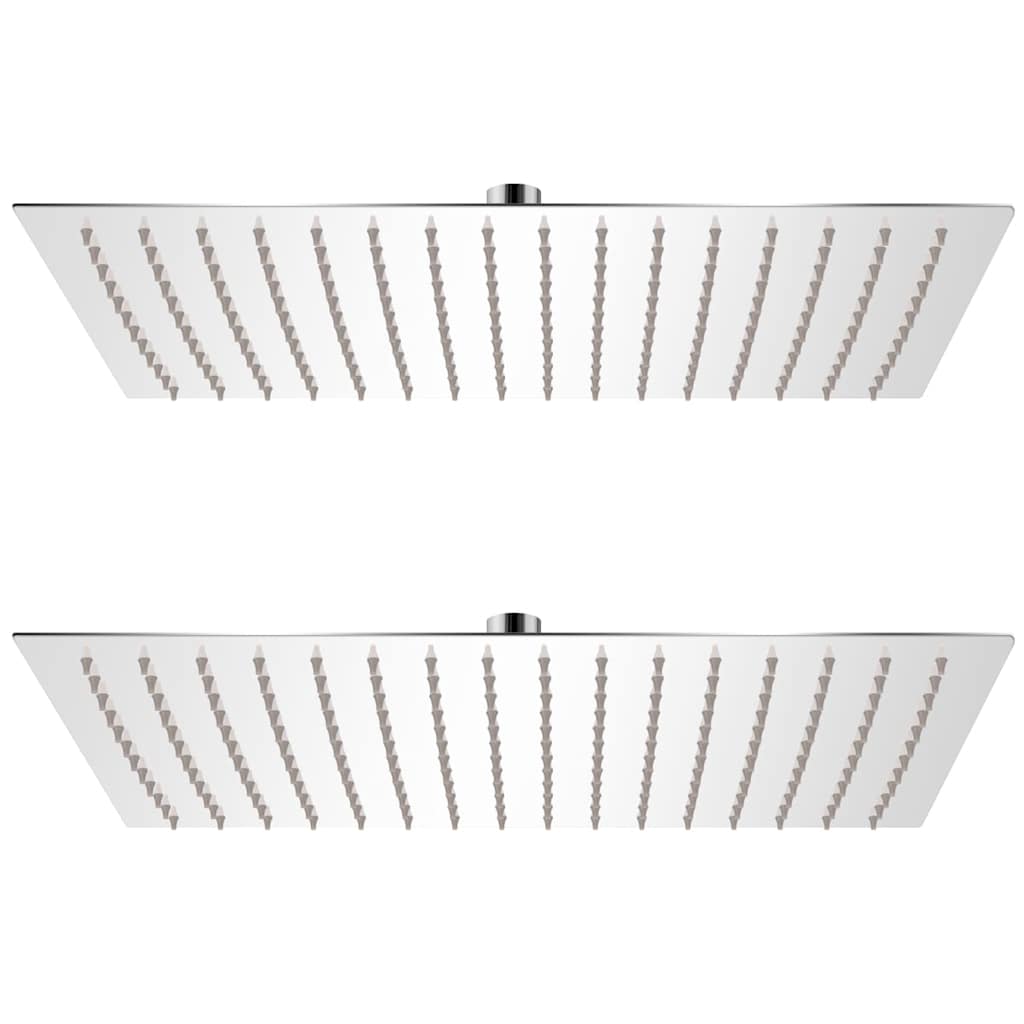 Rain Shower Head Stainless Steel 2 pcs 30 x 40 cm
