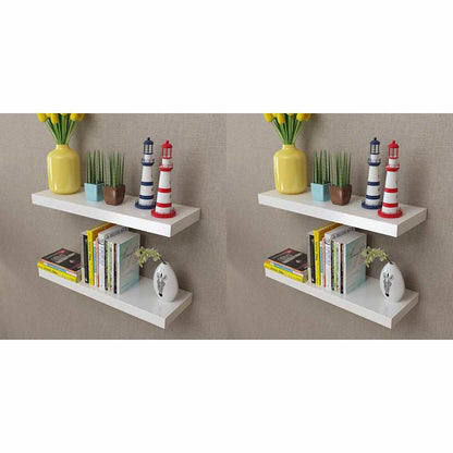 vidaXL Wall Shelves White