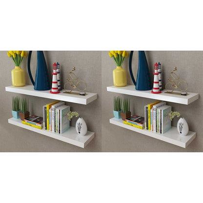 vidaXL Wall Shelves White