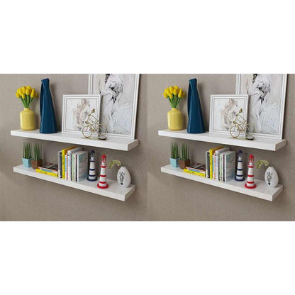 vidaXL Wall Shelves White