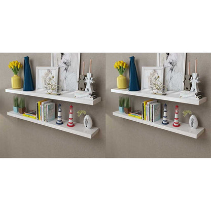vidaXL Wall Shelves White