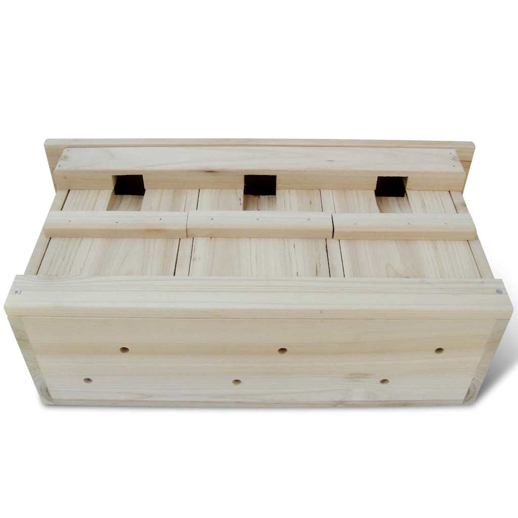 vidaXL Sparrow Houses 2 pcs Wood 44x15.5x21.5 cm 2