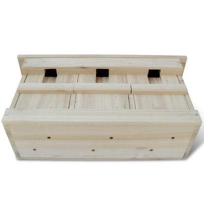 vidaXL Sparrow Houses 2 pcs Wood 44x15.5x21.5 cm 2