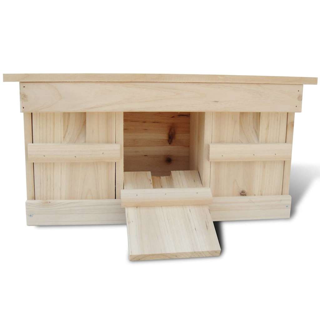 vidaXL Sparrow Houses 2 pcs Wood 44x15.5x21.5 cm 3