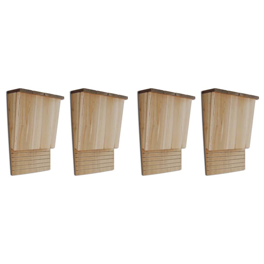 vidaXL Bat Houses 4 pcs 22x12x34 cm Wood 1