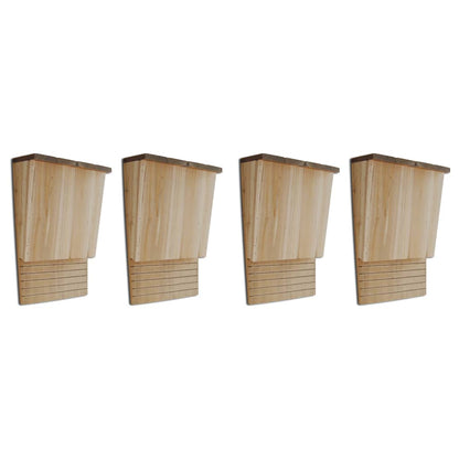 vidaXL Bat Houses 4 pcs 22x12x34 cm Wood 1