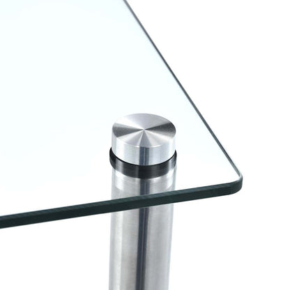 vidaXL 4-Tier Shelf Transparent 40x40x100 cm Tempered Glass 4