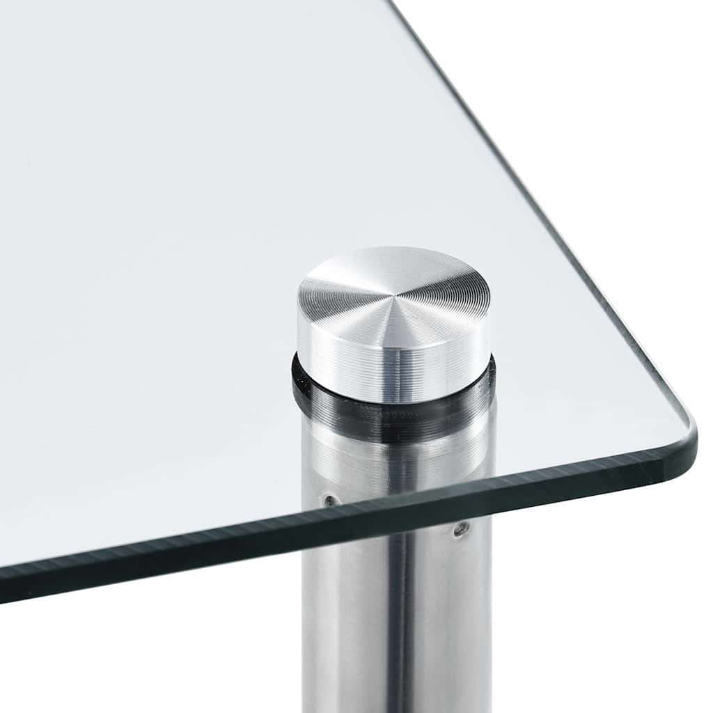 vidaXL Shelf | Transparent | Tempered Glass | Medium | Display Shelf 3