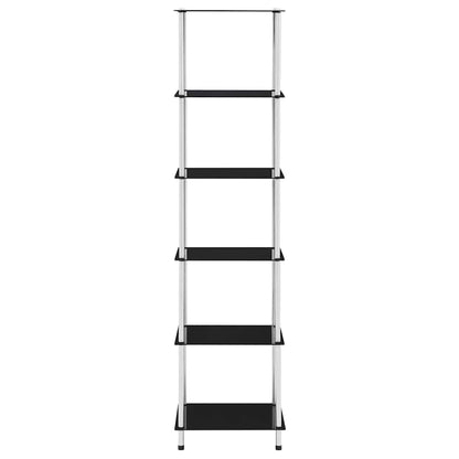 vidaXL Shelf | Black | Tempered glass | Medium | Shelf | Square | Contemporary 2