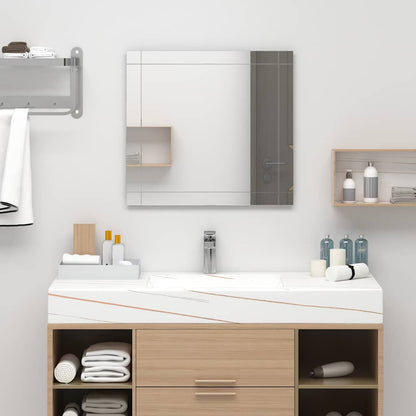 vidaXL Wall Mirror | Transparent | Glass | 80 x 60 cm | Minimalistic 1