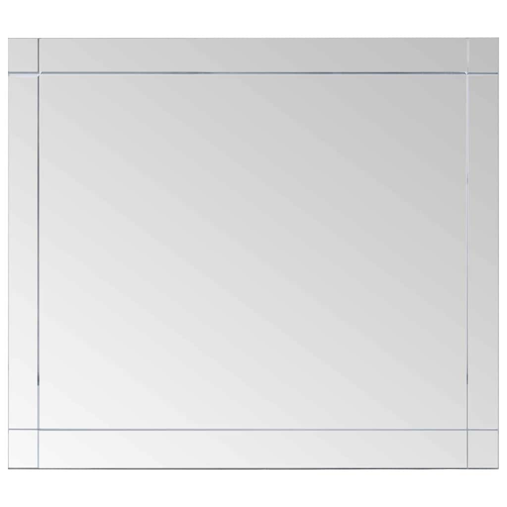 vidaXL Wall Mirror | Silver | Glass | 100x60 cm | Wall Mounting | Wall Mirror 2