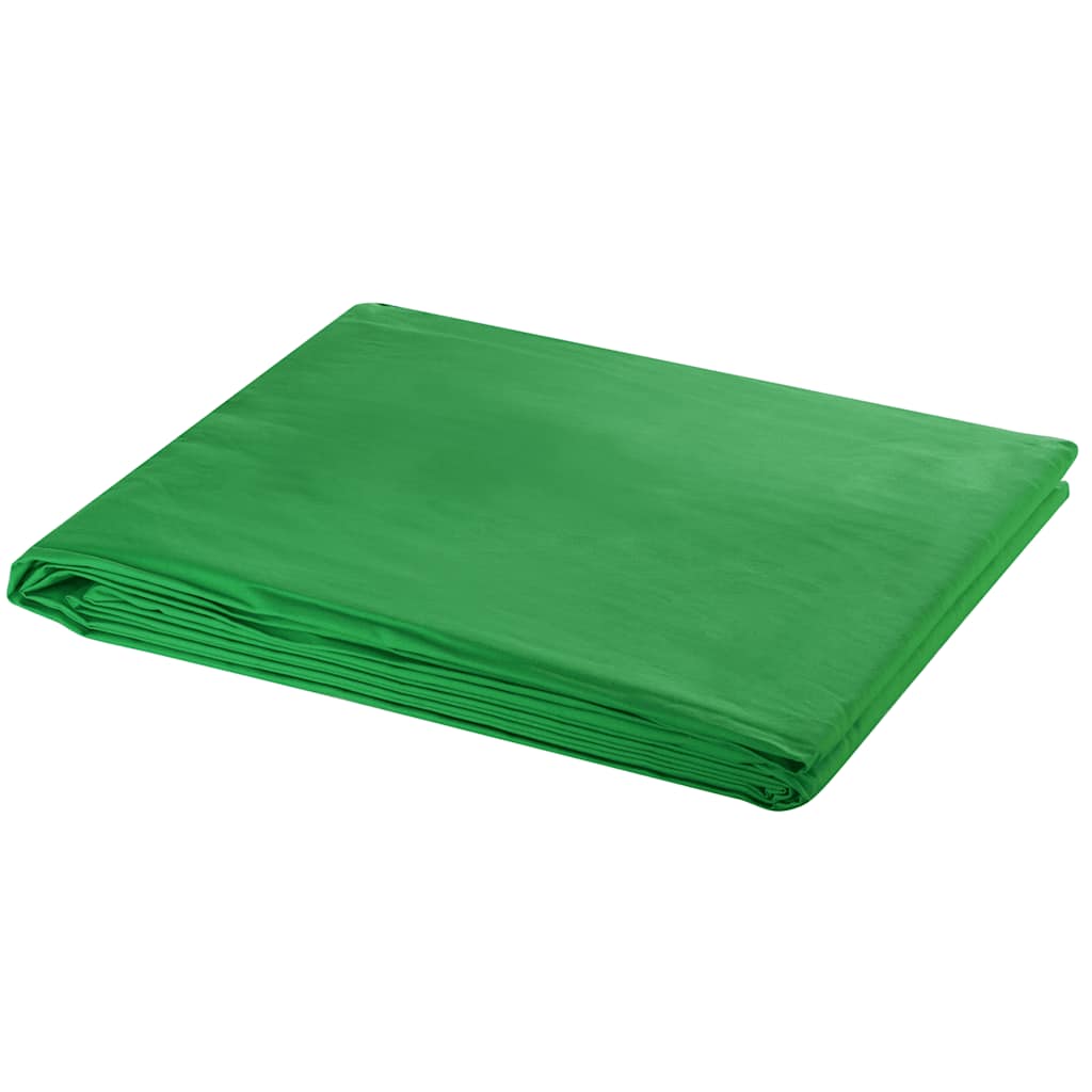 vidaXL Backdrop Cotton without Stand Green 500x300 cm Chroma Key 1