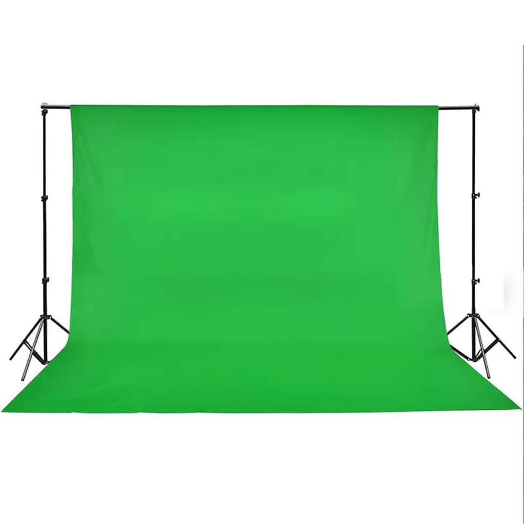 vidaXL Backdrop Cotton without Stand Green 500x300 cm Chroma Key 4