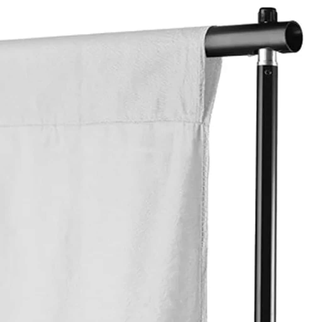 vidaXL Backdrop Cotton without Stand White 500x300 cm 3