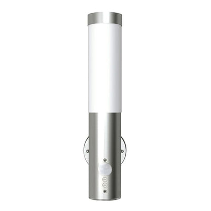 vidaXL Outdoor Wall Lamps 2 pcs with Motion Detector Stainless Steel 2