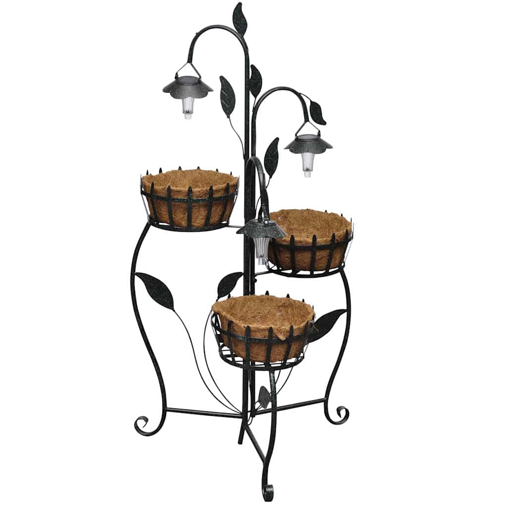 40543 vidaXL Solar LED Plant Rack 1