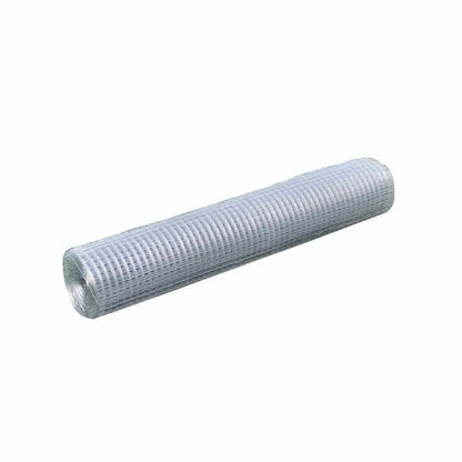 140117 vidaXL Mesh Fence Galvanised Steel Square 1x25 m Silver 2